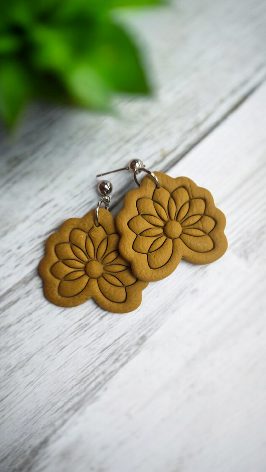Boho Flower Dangle Earrings